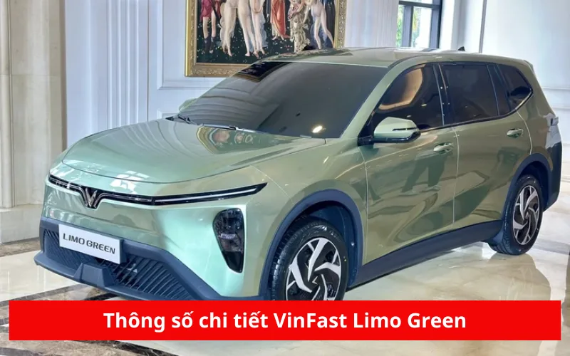 Thông số chi tiết VinFast Limo Green: 201 mã lực, 450km/sạc, màn 10,1 inch,...