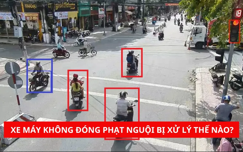 Xe máy không đóng phạt nguội bị xử lý thế nào?