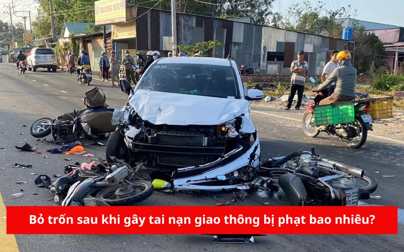 Bỏ trốn sau khi gây tai nạn giao thông bị phạt bao nhiêu?