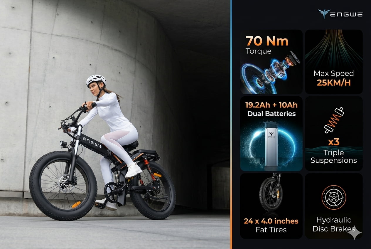 xe đạp điện trợ lực engwe x24